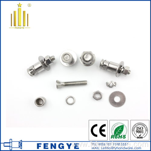 stainless steel undercut anchor bolt for curtain wall